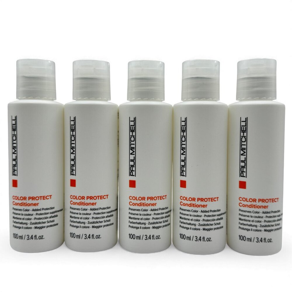 Lot of 5 Paul Mitchell Color Protect Hair Conditioner 3.4 oz each - Travel Size